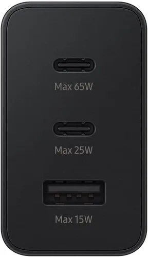 Vista 7 de Samsung Adaptador trío negro de 65 W