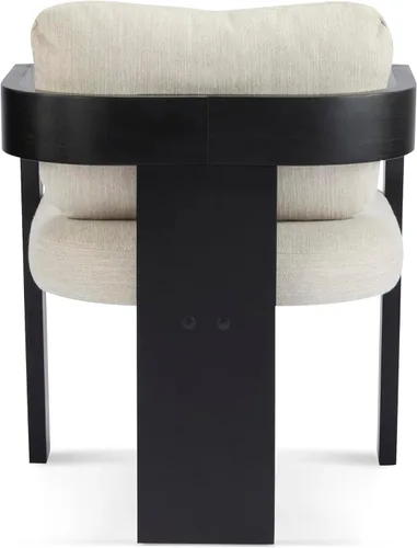 Vista 15 de Christopher Knight Home Yorick - Juego de 2 sillas de comedor modernas con cojín, juego de sillones de comedor de madera maciza, respaldo curvado
