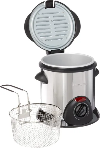 Vista 3 de Presto 05470 Freidora Eléctrica de Acero Inoxidable Profunda, Plata