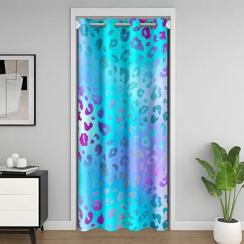 Vista 8 de jejeloiu Cortina de puerta de estilo japonés para puerta, privacidad de 42 x 80 pulgadas, tratamiento de ventana japonés Ukiyoe para decoración