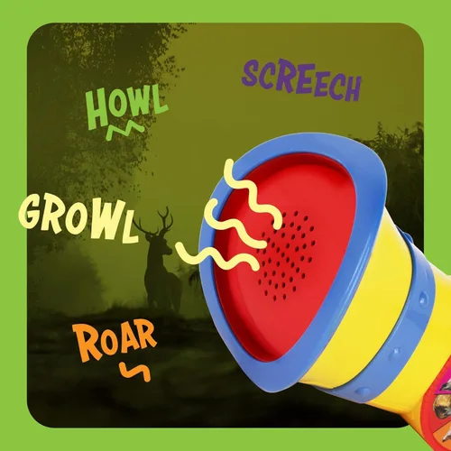Vista 4 de Wildlings - Llamador de animales para niños, juguete al aire libre para niños de 3, 4, 5, 6, 7 años, regalo de cumpleaños con 9 sonidos de animales