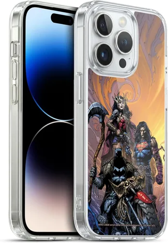 Vista 86 de Head Case Designs Funda de gel con licencia oficial de la Liga de la Justicia DC Comics #10 Darkseid War Comic Book Cover