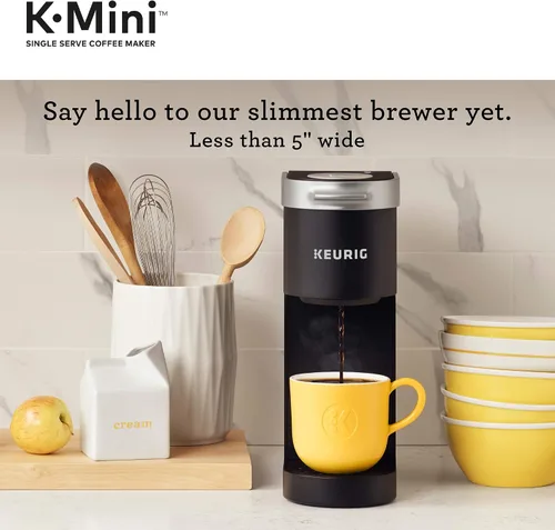 Vista 4 de Keurig K-Mini - Cafetera de servicio individual, color negro y kit de mantenimiento de cafetera K-Duo para cuidado de 3 meses