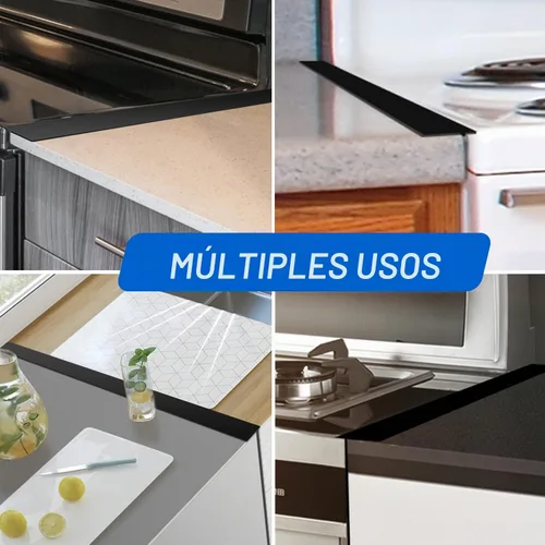 Vista 4 de Paquete de 2 cubiertas de silicona para huecos para estufas, relleno de Negro