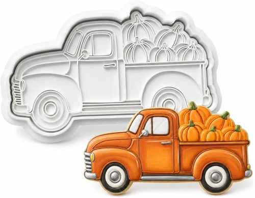 Vista 40 de 8 PCS Thanksgiving Cookie Cutter Set with Embossers Turkey Pumpkin Maple Leaf Corn & More 3" Complete Fall Collection