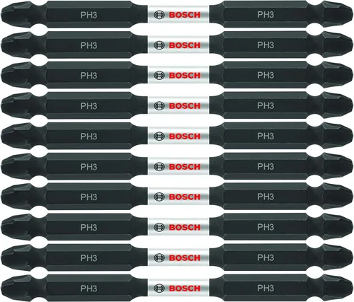 Vista 17 de BOSCH ITDEPH135B Paquete de 10 puntas de destornillador Phillips #1 de 3-1/2 pulgadas resistentes al impacto de doble punta