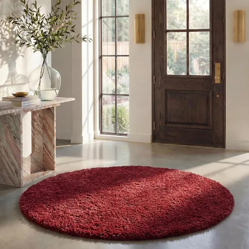Vista 35 de SAFAVIEH Colección August Shag - Alfombra de área de 6 x 9 pies, color lila, diseño sólido, no desprende pelusa y de fácil cuidado, grosor de 1.2