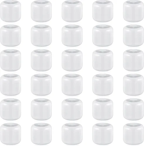 Vista 8 de Suclain 10 Pcs 0.7 Inch Chime Candle Holder Small Candle Holders Ceramic Holder for Rituals, Spells, Vigil, Altar, Witchcraft, Wiccan Supplies