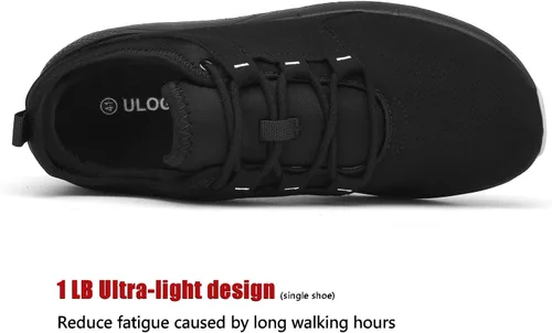Vista 27 de ulogu Zapatos de senderismo impermeables para hombres y mujeres, cómodos, ligeros, antideslizantes, para caminar todo el día, para trabajar y caminar