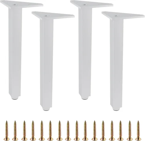 Vista 10 de Geesatis Patas de mesa ajustables resistentes de 10 pulgadas, 4 patas Negro
