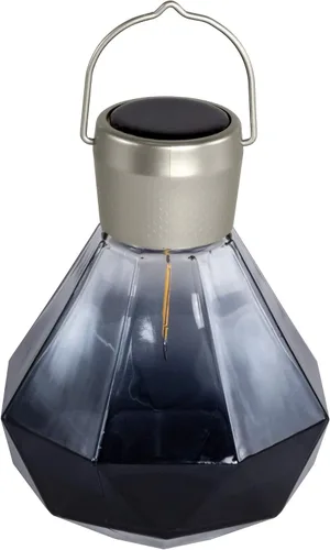 Vista 10 de Allsop Luz de gemas – LED solar para exteriores – Vidrio soplado a mano – Impermeable con marco fácil de colgar (leche)