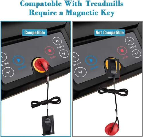 Vista 6 de Llave de seguridad magnética universal compatible con todas las cintas de correr NordicTrack, Proform, Image, Weslo, Reebok, Epic, Golds Gym