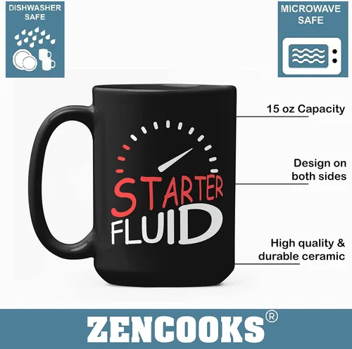 Vista 3 de Taza con líquido para principiantes, regalo divertido para el hermano entusiasta, regalo entusiasta para papá, papá, tío, mecánico, regalos