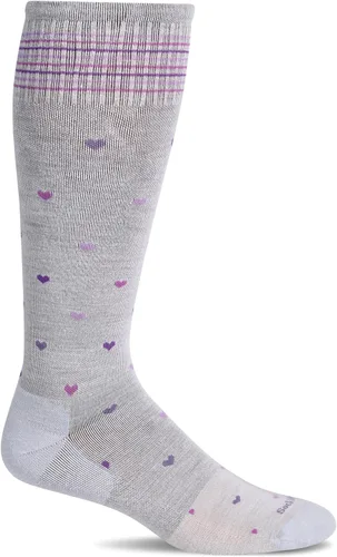 Vista 8 de Sockwell Calcetines de compresión graduados moderados de corazón completo para mujer Carbón