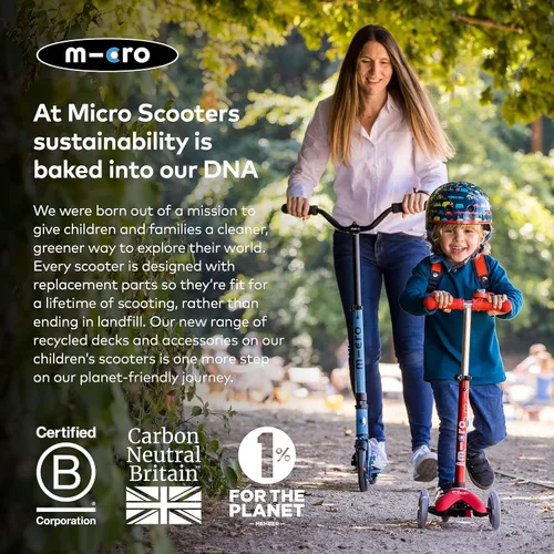 Vista 7 de Micro Kickboard - Micro Cruiser LED - Monopatín Micro plegable de dos ruedas con diseño suizo, para niños con deslizamiento suave y ruedas grandes