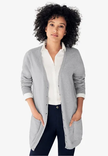 Vista 5 de Ellos Cárdigan estilo boyfriend de talla grande para mujer