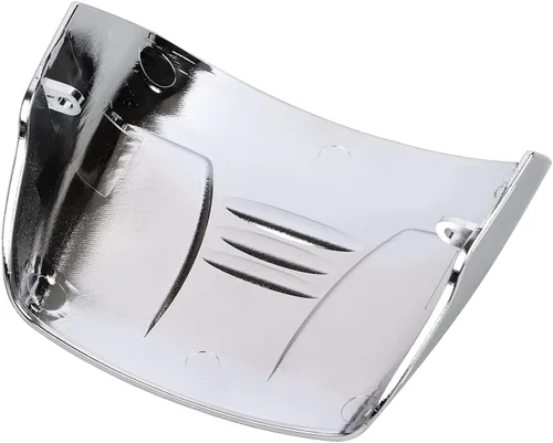 Vista 5 de Cubierta de plástico ABS cromado para luz trasera, sin ranuras, compatible con Harley Wide Glide Touring Street Electra Glide Road King Glide