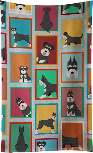 Vista 86 de Caroline's Treasures MLM1160KTWL - Lots of Red Siberian Husky - Toalla de cocina para invitados, toalla de baño decorativa para cara, té, paño