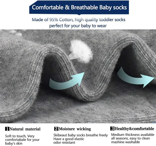 Vista 5 de Calcetines antideslizantes para niños calcetines de corte bajo para niños pequeños 0-7 años 12 pares de calcetines antideslizantes para tobillo