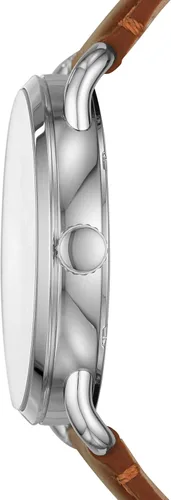 Vista 2 de Fossil Copeland - Reloj de cuarzo de acero inoxidable con correa de piel para hombre