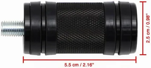 Vista 5 de Dreamseek estribo de cambio para motocicleta con estriberas de dedo + estriberas moleteadas compatibles con Harley-Davidson Sportster Dyna Touring
