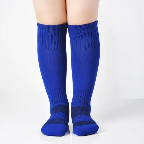 Vista 6 de Marchare Calcetines de fútbol para niños, calcetines de fútbol para niños pequeños, calcetines deportivos sólidos hasta la rodilla para niños