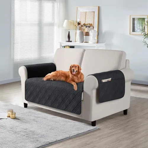 Vista 35 de TAOCOCO Fundas impermeables para silla para mascotas y perros con respaldo antideslizante, fundas para asiento de silla con bolsillo lateral