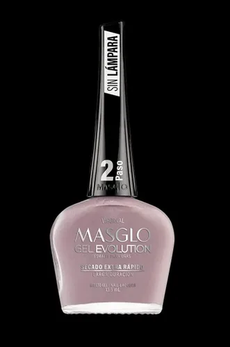 Vista 3 de MASGLO GEL EVOLUTION - Esmalte de uñas efecto gel sin lámpara LED, duración hasta 12 días, 3 unidades, base, esmalte virgen, brillo - Efecto Gel sin