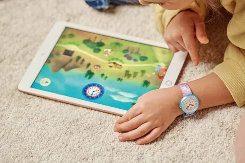 Vista 10 de Flik Flak MAGICAL UNICORNS Reloj unisex para niños (Modelo ZFBNP033), Púrpura, Moderno