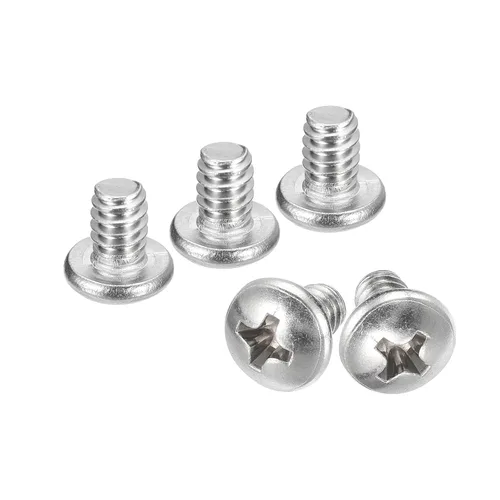 Vista 49 de uxcell Tornillos de máquina de cabeza redonda de 1/4-20x1, tornillo de acero inoxidable 304 18-8, accionamiento Phillips, totalmente roscado