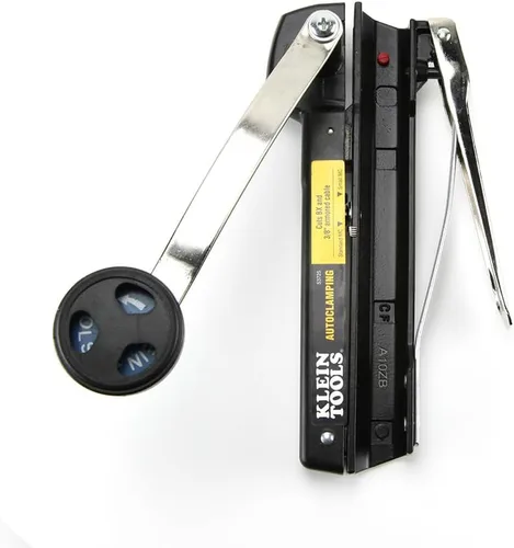 Vista 5 de Klein Tools 53725 Cortador de cables blindado y BX, corta cable blindado de hasta 3/8 pulgadas-BX-AC-MC-MCAP-Greenfield, con almacenamiento
