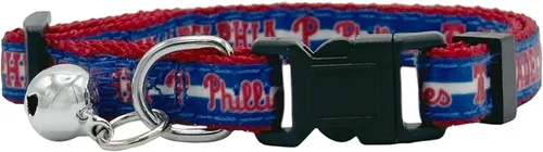 Vista 21 de Pets First MLB CAT Collar Atlanta Braves Satin Cat Collar de equipo de béisbol para perros y gatos. Un collar de gato brillante y colorido