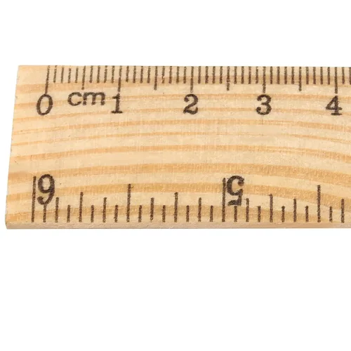 Vista 3 de 144 reglas de madera de 6 pulgadas, 5.9 in, 2 escalas de madera precisa, herramienta de medición de madera de doble cara para estudiantes