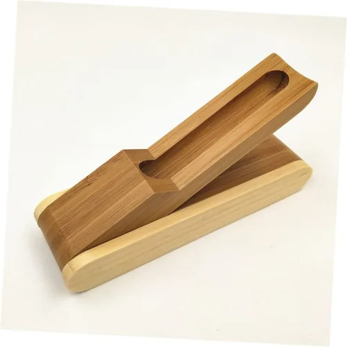 Vista 8 de NUOBESTY Estuche para bolígrafo, caja de lápices de una sola ranura para escritorio, organizador de papelería para oficina