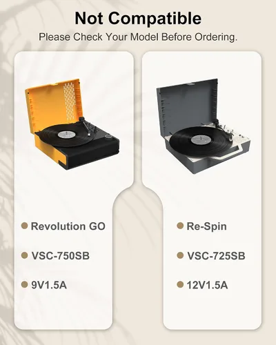 Vista 4 de VHBW Adaptador de 5 V CA/CC para Victrola Journey Reproductor de discos portátil de maleta VSC-550BT - Compatible con FJ-SW0501500DU - Pieza