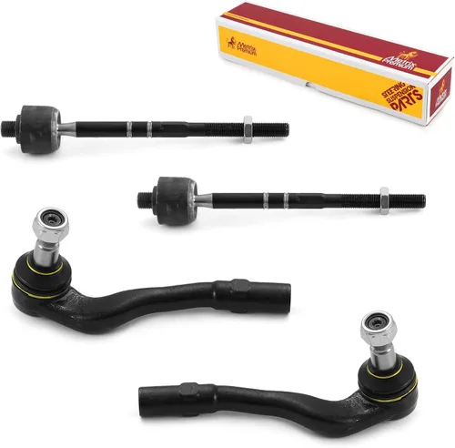 Vista 188 de Metrix Premium Chassis Parts - Kit de 4 piezas de extremos de barra de acoplamiento frontal exterior e interior compatible con Nissan Pathfinder