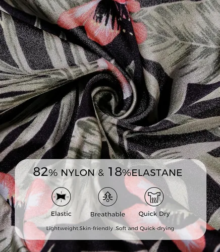 Vista 6 de Wantdo - Traje de baño para mujer con diseño floral