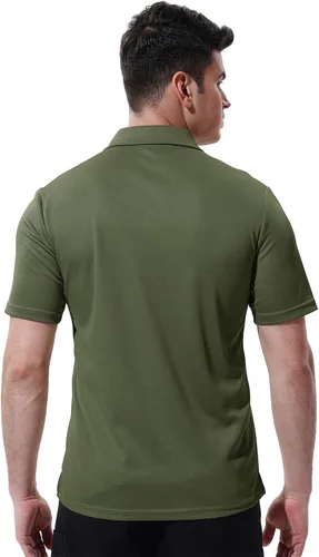 Vista 3 de Polo para hombre, de manga corta, con cuello y bolsillo