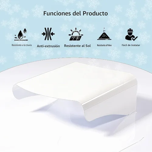 Vista 2 de Protector de lluvia solar para cámara de metal resistente, cubierta protectora universal para lluvia y sol para exteriores, compatible con anillo