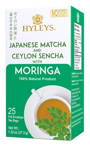 Vista 6 de Hyleys Bolsas de té Matcha con citronela, 25 bolsas de té (té verde japonés puro matcha wellness)