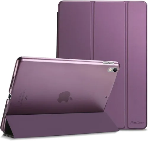 Vista 17 de ProCase Funda Inteligente para iPad Air de 10,5" 3ª Generación 2019 / iPad Pro 2017, Funda Delgada con Soporte con Parte Trasera Translúcida Negro