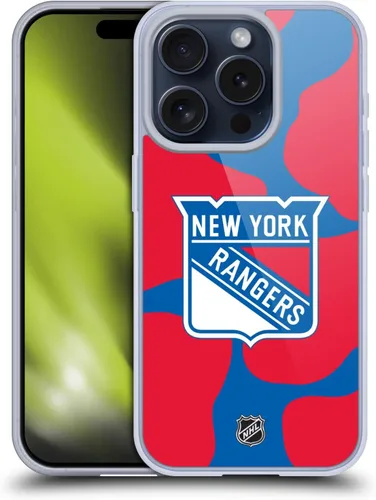 Vista 221 de Head Case Designs Funda de gel suave con licencia oficial de la NHL Camouflage New York Rangers compatible con Apple iPhone 7 Plus/iPhone 8 Plus
