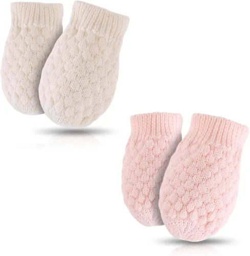 Vista 45 de Guantes de punto para bebés, niños y niñas, guantes de invierno para recién nacidos, guantes de 0 a 3 años
