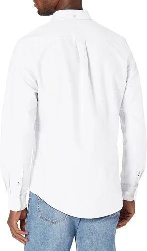 Vista 2 de Tommy Hilfiger Camisa Oxford de manga larga con botones para hombre en ajuste personalizado