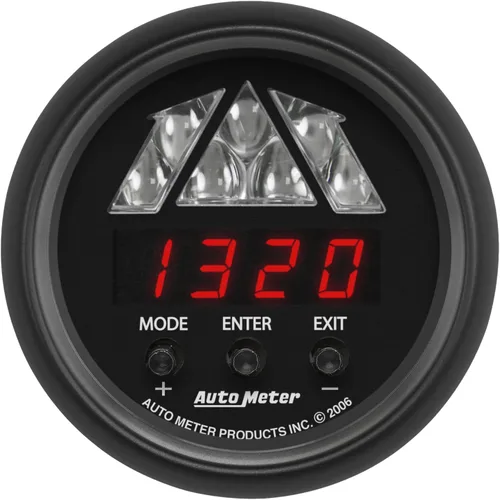 Vista 2 de Auto Meter Calibre 2676, tacómetro, luz de cambio digital RPM W/Led, Serie Z
