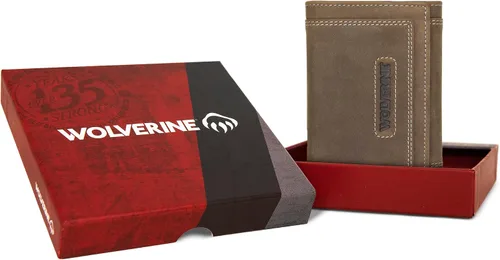 Vista 7 de Wolverine Mens Bifold Wallet RFID Protection ID Window Card Slots Bill Pocket Durable Leather Canvas