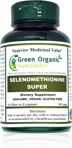 Vista 7 de Selenio, seleno-metionina, alta absorción, sin OMG, sin gluten (paquete de 4)