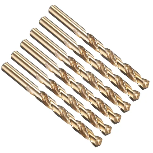Vista 305 de PATIKIL Broca Jobber de 0.039 in, vástago recto M35 cobalto 5% acero de alta velocidad 135° acabado dorado para metal duro de acero inoxidable - 2