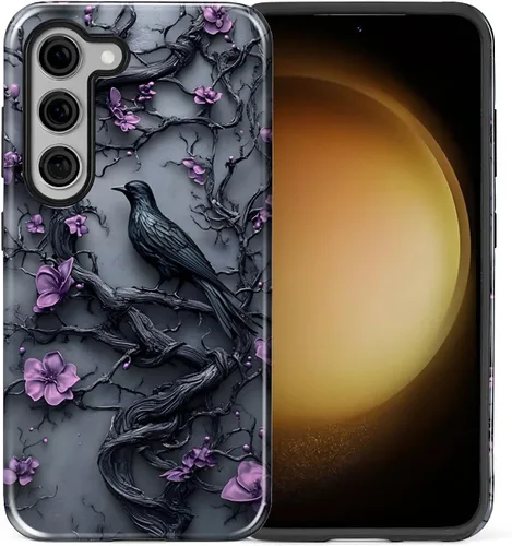 Vista 52 de Funda compatible con Samsung Galaxy S23, funda híbrida de protección rígida de 2 capas, a prueba de golpes, funda protectora resistente para Lata