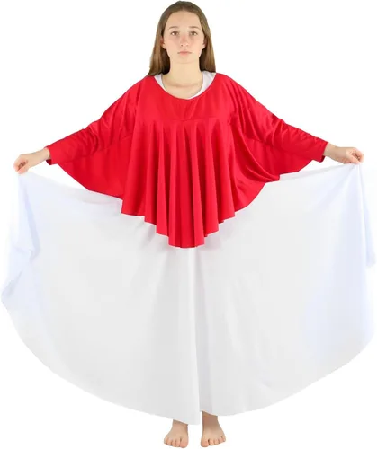 Vista 4 de Danzcue Camiseta de baile con ala de ángel para niñas